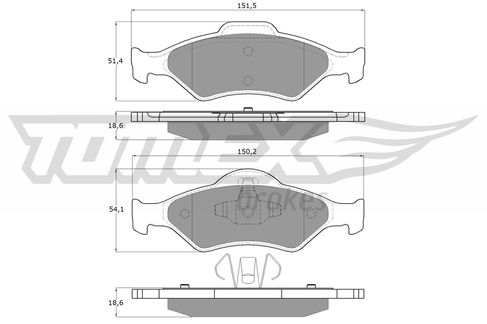 TOMEX Brakes TX 12-53 Sada...